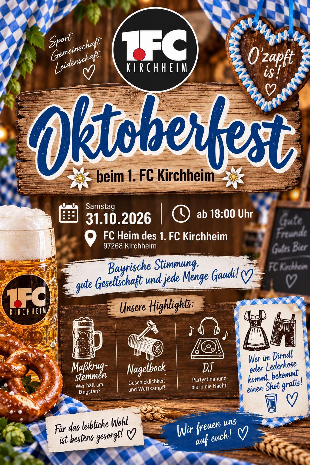 Flyer Oktoberfest des 1. FCK